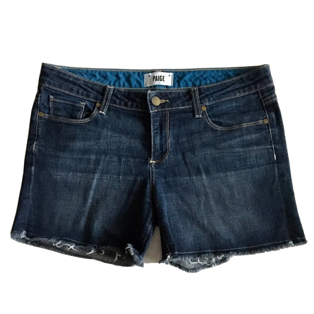 PAIGE Jimmy Jimmy Short Candace Blue Jean Shorts Women's SIze 29